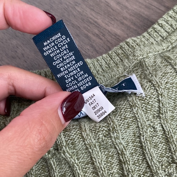 Karen Scott Cable-Knit V-Neck‎ Sweater Womens Size XS - Picture 3 of 9